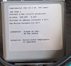 NEW SERIES 400 ASCO S50A277V3YN 420 Surge Protection Device 120V 50-60Hz SPD