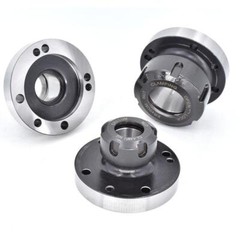 1PC Chuck 100mm 80mm Mini Flange Four Axis Cartridge Collet Fixture ER16- ER40