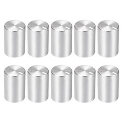 10pcs Potentiometer Knob Silver Tone Rotary Knob 10mmx15mm Volume Control Knob