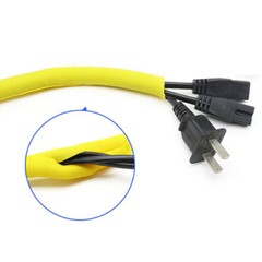 Yellow Braided Sleeving Self Closing Braid Cable Wiring Harness Loom Protection