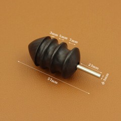 2PCS Pointed Tip Leather Burnisher Electric Polished Head Edge Slicker Tools NEW