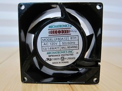 NOS MECHATRONICS AC 120V UF80A12 BTH 12-14W 50-60Hz Aluminum Frame Cooling Fan