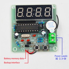 Digital 4-Bit Electronic Clock Electronic Production DIY Soldering Learning Kit
