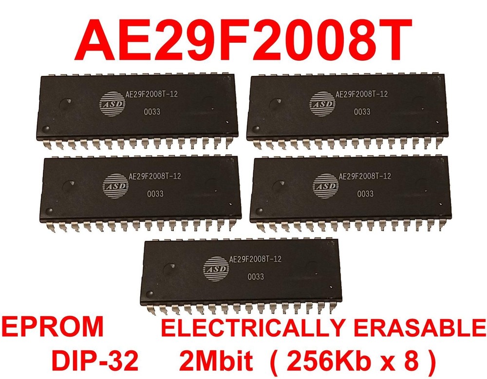 5pcs EPROM ERASABLE ASD AE29F2008 AE29F2008-12 2Mbit 256K x 8 DIP-32