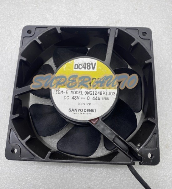 1pc For 9WG1248P1J03 DC48V 0.44A 120*120*38MM 3-wire Aluminum Frame Cooling Fan
