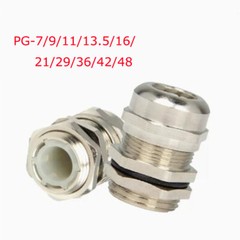 Copper Nickel Plated Waterproof Cable Metal Joint PG-7/9/11/13.5/16/21/29/36-48