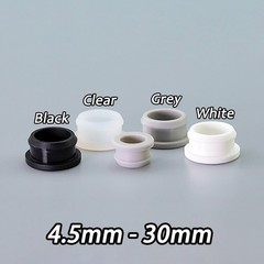 Snap On Grommets Silicone Rubber Plug Bung Cable Wiring Protect Bush 4.5mm~30mm
