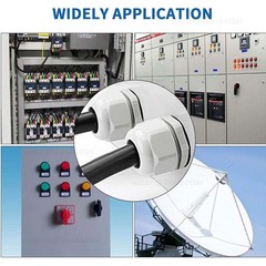 IP68 WATERPROOF BLACK WHITE CABLE GLAND COMPRESSION JUNCTION M8/10/12/14/16-114