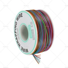 8 Colors Wrapping Wire Tin Plated Copper Wire 30 AWG 250M Length DM-30-1000