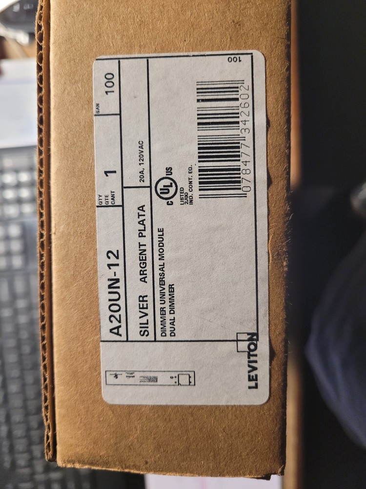 Leviton A2000 Dual 2.4Kw (2400 watt) Dimmer Module Leviton A20UN-12