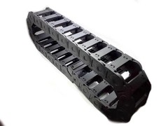 1M 1000mm Black Long Nylon Cable Drag Chain Wire Carrier 25 x 57mm