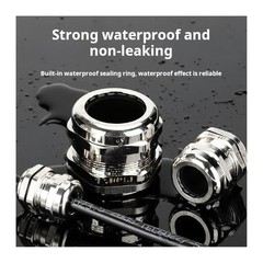 CABLE GLAND IP68 WATERPROOF BRASS & STAINLESS STEEL M6-M100 PG7-PG63 G1/4-G3