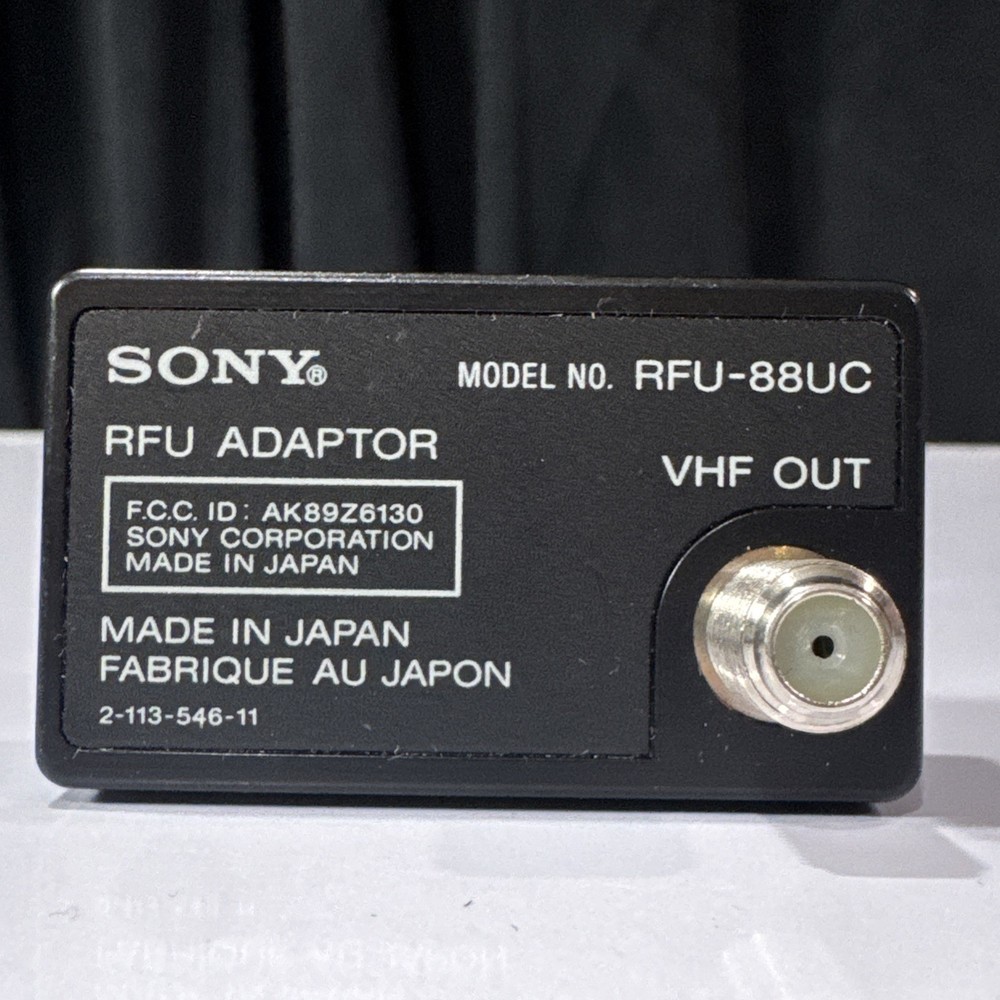 Sony RFU-88UC Video8 Hi8 Handycam RF Adapter Modulator OEM