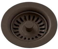Elkay LKQS35CN Polymer Drain Fitting w/ Removable Basket Strainer, Chestnut