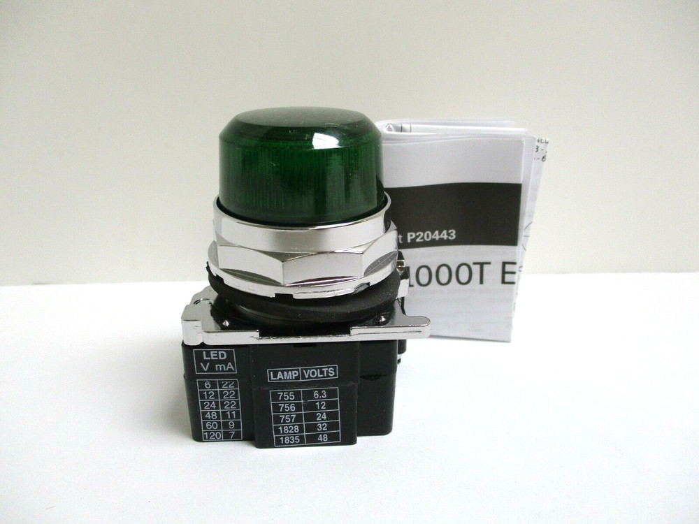 EATON, 10250T197LGP2D, GREEN LENS STD INDICATOR LIGHT