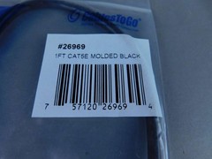 *Lot of 15* 1FT CAT5E Ethernet Network Patch Cable-Black 26969 – NEW Surplus!