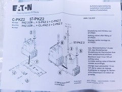 2 PACK! C-PKZ2 MOELLER EATON Clip-On Fitting Plate Din Rail Mountable Device (VN