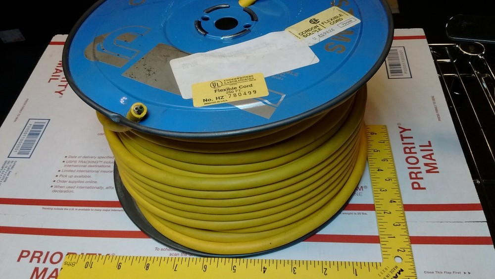 YELLOW COLEMAN Flexible Cord 16AWG 3 Conductor 250 Ft NEW EXTENSION ELECTRICAL