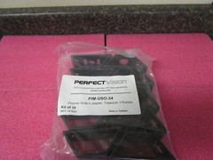 Qty (10) Perfect Vision PIM-USO-34 Polymer Snap in Adapter Trapezoid 3 Position
