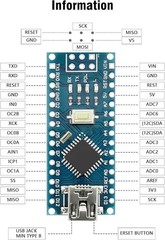 2/4/6PCS Nano V3.0 Mini USB ATmega328P-AU CH340 5V Board USB For Arduino US