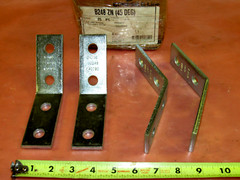 B-LINE B248-ZN 45 DEGREE OPEN ANGLE 4-HOLE ZINC PLATED (LOT OF 4)