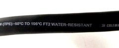 Coleman Cable E54864-H Seoprene 105 10 AWG 3/C SEOOW 600V w/ 4 Way Outlet