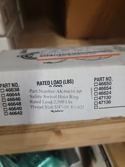 *NEW* Actek AK46650 3/4-10 Swivel Hoist Ring 2500 LBs Capacity