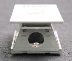 Schäfer/WAF installation module KT28 240VAC 3A 24VDC 1A with aluminium trim 140x72mm