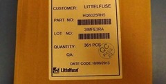 (5PCS) HQ6025RH5 LITTELFUSE/TECCOR TRIAC,600V V(DRM),25A I(T)RMS,TO-220AB