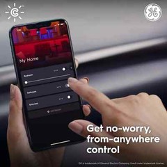 GE CYNC Smart G25 LED Globe Light Bulb Full Color Changing E26 Base