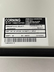 Corning WB424P12-3C-3RJATT 24F Fiber Wall Terminal SC UPC Single Mode AT&T WBT
