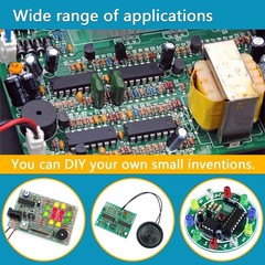 173 Piece IC Chip Assortment Kit with 12 Sockets and IC Plier for Electronics