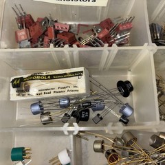 Lot of Vintage Electronics Various Brands Styles Resistors Transistors Etc