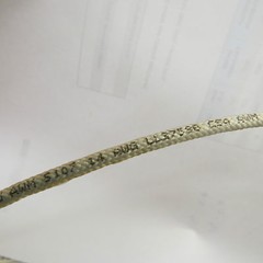 Omni Cable #14 for high temp applications, white, by the foot