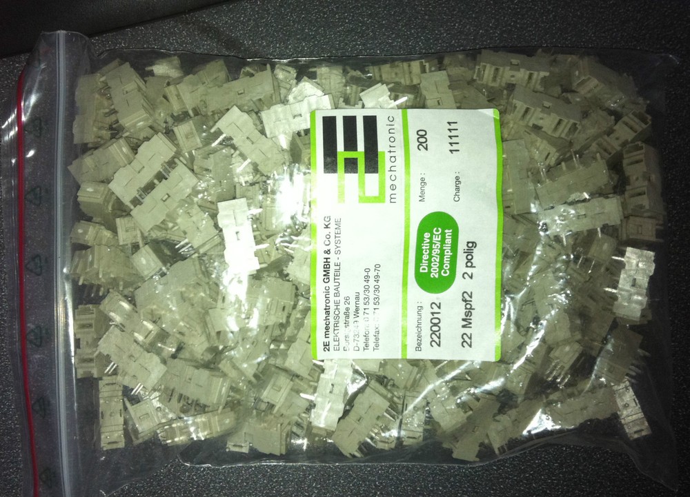 2E MECHATRONIC 220012 22 MSPF2 2 Pole Cable Clips – lot of 200