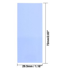 Heat Shrink Tubing 29.5mm Flat Width 20pcs for 18650 Light Blue