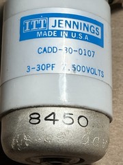 CADD-30-0107 JENNINGS TECHNOLOGY CERAMIC  Vacuum Capacitors  3-30PF 7.5KV