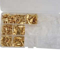 Lugs Connectors Electrical Terminals Crimp W/ Sleeves Set 315pcs Spade