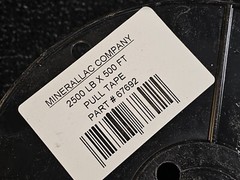 Minerallac Company 67692 500FT 2500LB Cable Pulling Tape Woven Polyester Spool