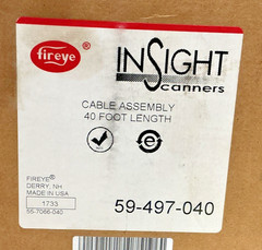 Fireye 59-497-040 Insight Scanner Cable Assembly – 40′ Length – NEW IN BOX