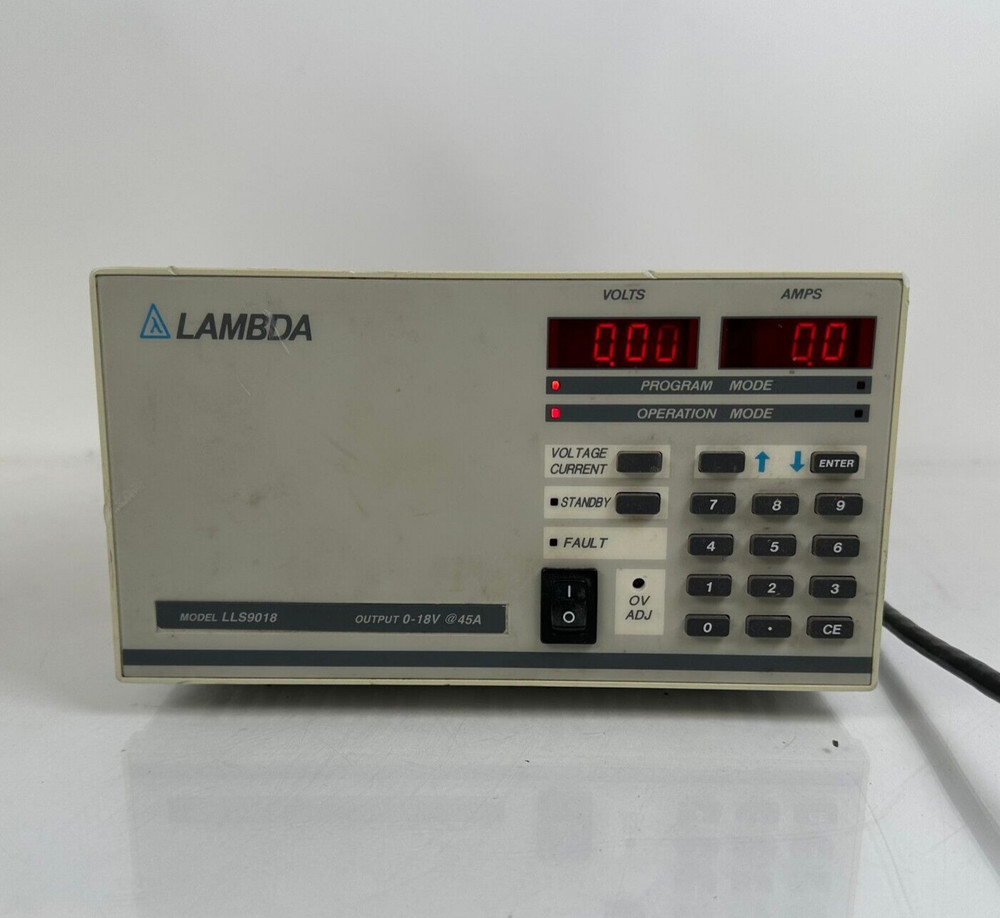 Lambda LLS-9018 LLS9018 Regulated Power Supply 0-18V @45A
