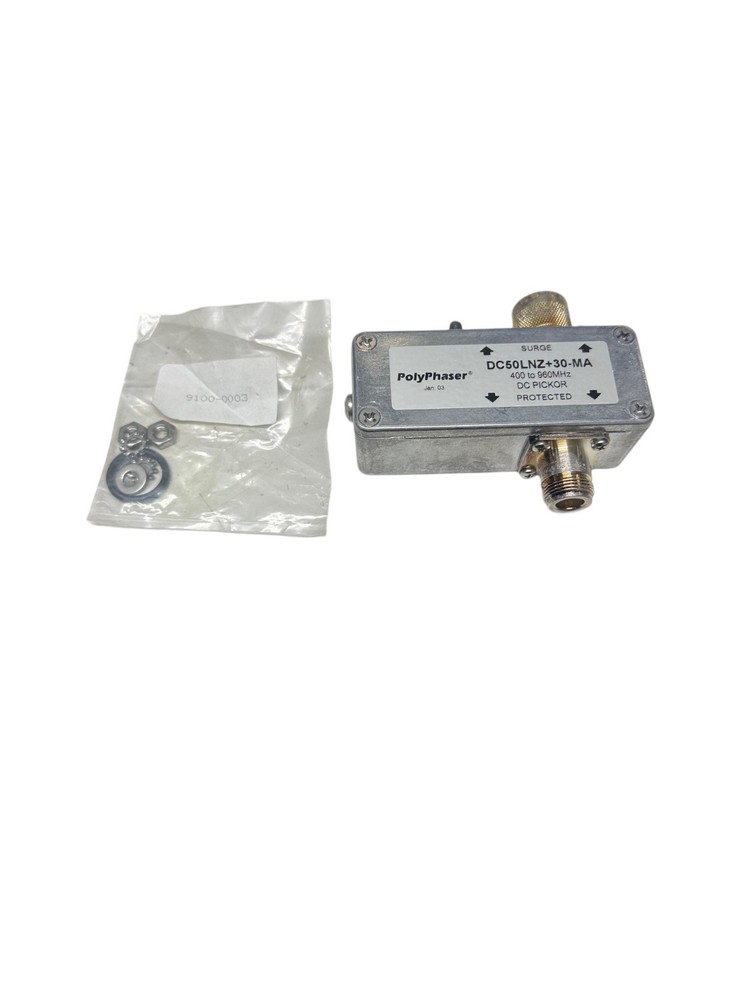 NEW PolyPhaser DC50LNZ+30-MA, 9100-0003, 400-960 MHz **SALE**