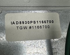 TGW IAD8930PS1166700 Combo Power Supply CTRLS-PWS-24VDC-10-CMB 1166700 +WARRANTY