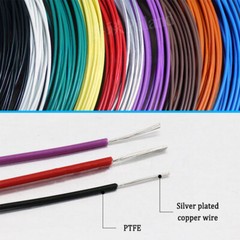 PTFE Insulated Silver Plated Copper Stranded 30AWG~10mm² Audio Cable Wire