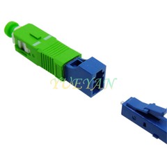 SC APC Male to LC PC Female Fiber Optic Hybrid Optical Adaptor