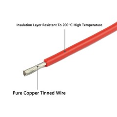 14AWG – 30AWG Gauge Colour Flexible Silicone Wire Tinned Copper Wire RC Cable
