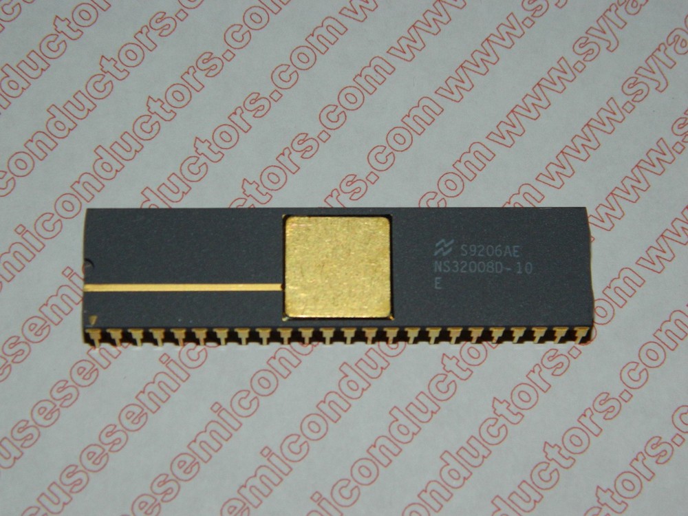 NS32008D-10 / NS32008D / Gold National Integrated Circuit Microprocessor