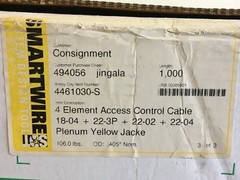 10ft Smartwire 4-Element Access Plenum Control Cable 18/4 + 22/3P + 22/2 + 22/4
