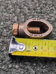 (QTY 11) Burndy GRC12 10 AWG Sol To 2 AWG Str, 1/2″ Rod Grounding Rod Clamp