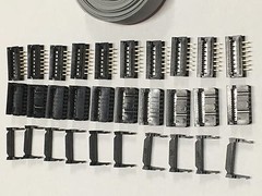 Flat Cable 14 Pins Wires IDC Ribbon 2.54mm pitch 12ft cable & 10 sets connectors